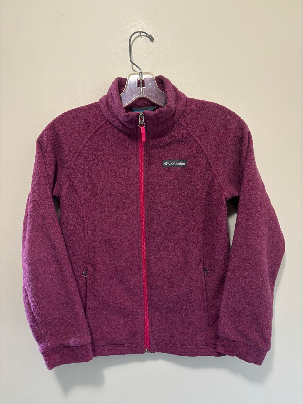 Columbia Sportswear Purple Full Zip Fleece Jacket Youth Size S (7/8)